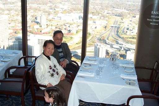 Lunch at the Sun Dial restaurant