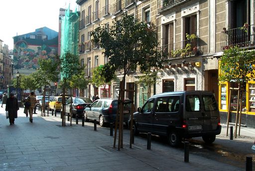 the street in front of Botin, the oldest restaurant in the world