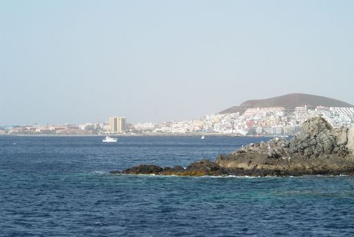 Los Cristianos from Sea