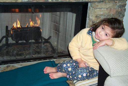 Cold toes, warm fire