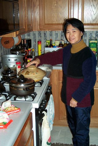 The stove works...time for lunch